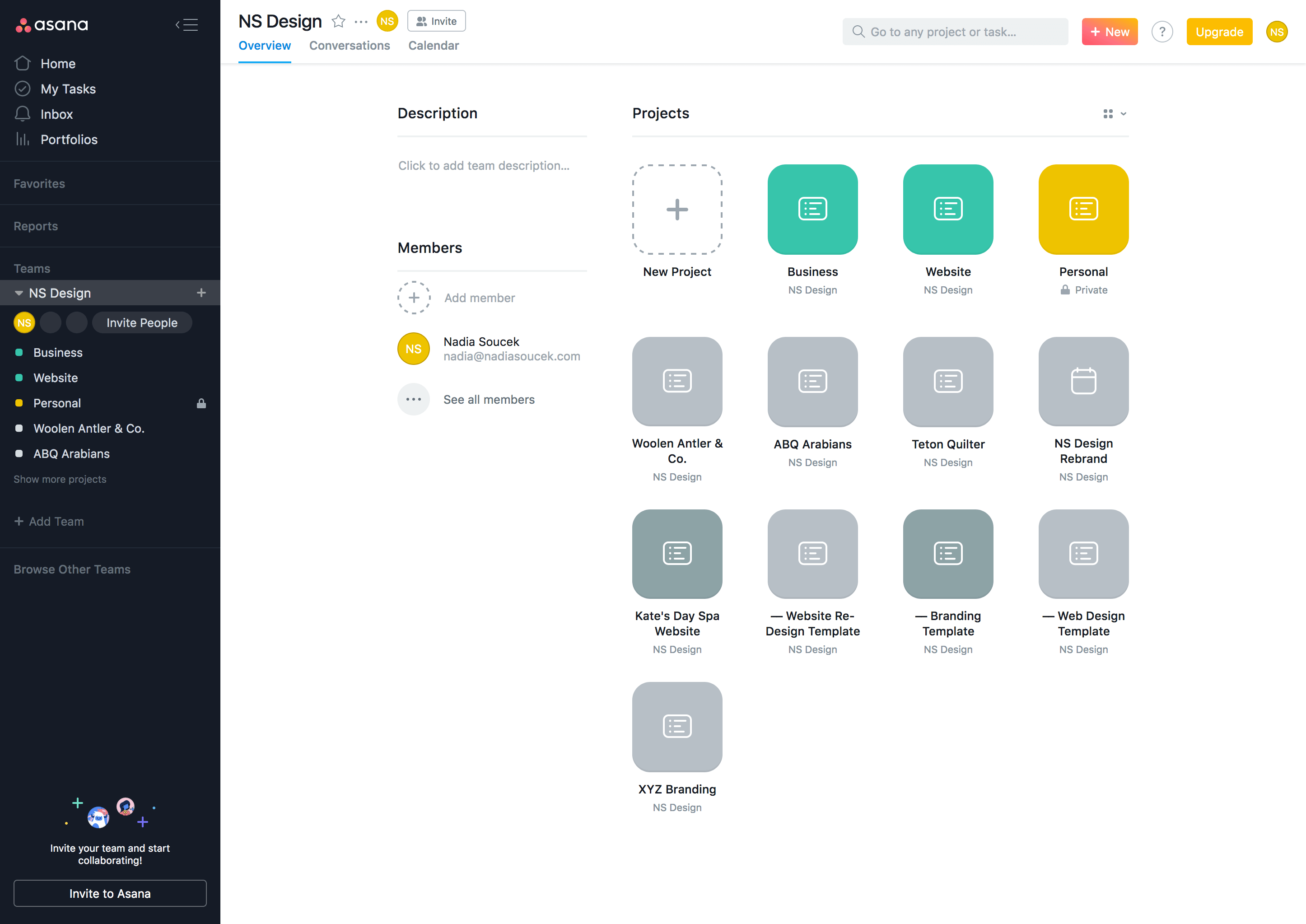 Tools I Use To Run A Design Business Asana Dashboard